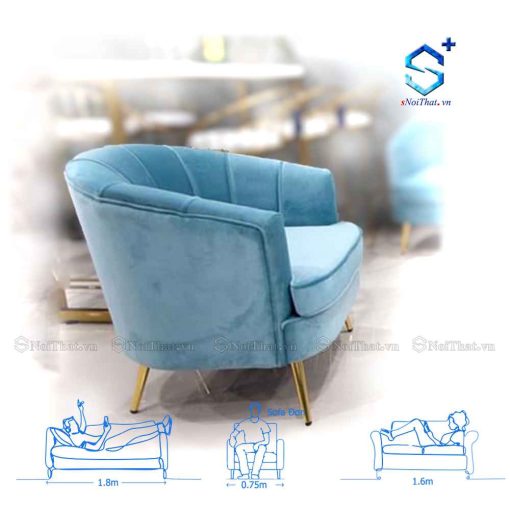 Ghế Sofa Đơn Nỉ ( SFD-N4-1 )