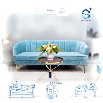 Ghế Sofa Nỉ Đẹp ( SFD-N4-3 )